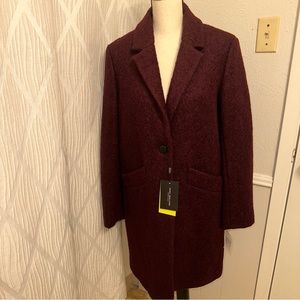 Marc New York Paige Pressed Boucle Knit Woolen Coat Size Small NWT